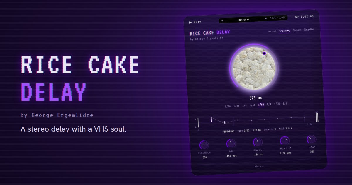 Rice Cake Delay plugin
